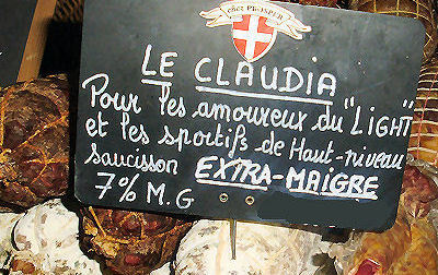 Saucisson de Savoie extra maigre Le Claudia